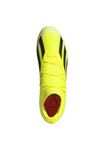 Adidas - Buty adidas X Crazyfast League Fg M IG0605 żółte. Kolor: żółty. Materiał: materiał, syntetyk. Szerokość cholewki: normalna #4