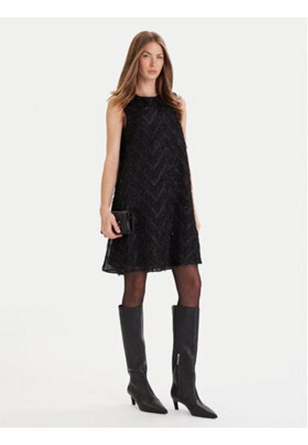 only - ONLY Sukienka koktajlowa Faye 15358411 Czarny Loose Fit. Kolor: czarny. Materiał: syntetyk. Styl: wizytowy