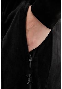 Juicy Couture - JUICY COUTURE Czarne spodnie dresowe damskie z cyrkoniami Tina Outline, Rozmiar S. Kolor: czarny. Materiał: dresówka #2