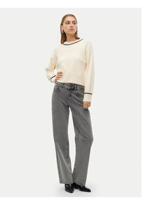 Vero Moda Sweter Saba 10318077 Écru Regular Fit. Materiał: syntetyk #5