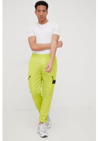 Calvin Klein Jeans spodnie dresowe męskie kolor zielony. Kolor: zielony. Materiał: dresówka