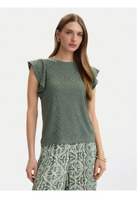 Vero Moda Bluzka Tassa 10286067 Zielony Loose Fit. Kolor: zielony. Materiał: syntetyk #1