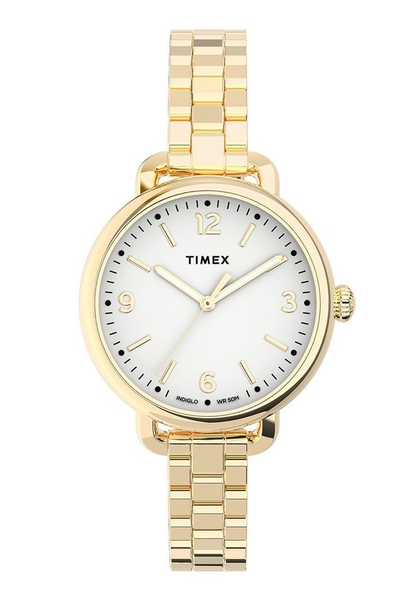 Timex zegarek TW2U60600 Standard Demi. Kolor: złoty. Materiał: materiał