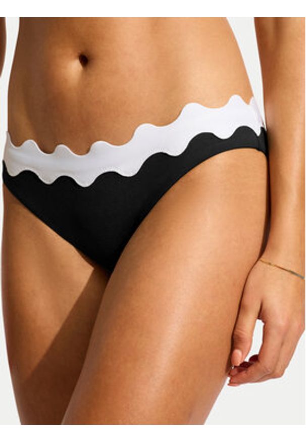 Seafolly Góra od bikini 31437-717 Czarny. Kolor: czarny. Materiał: syntetyk