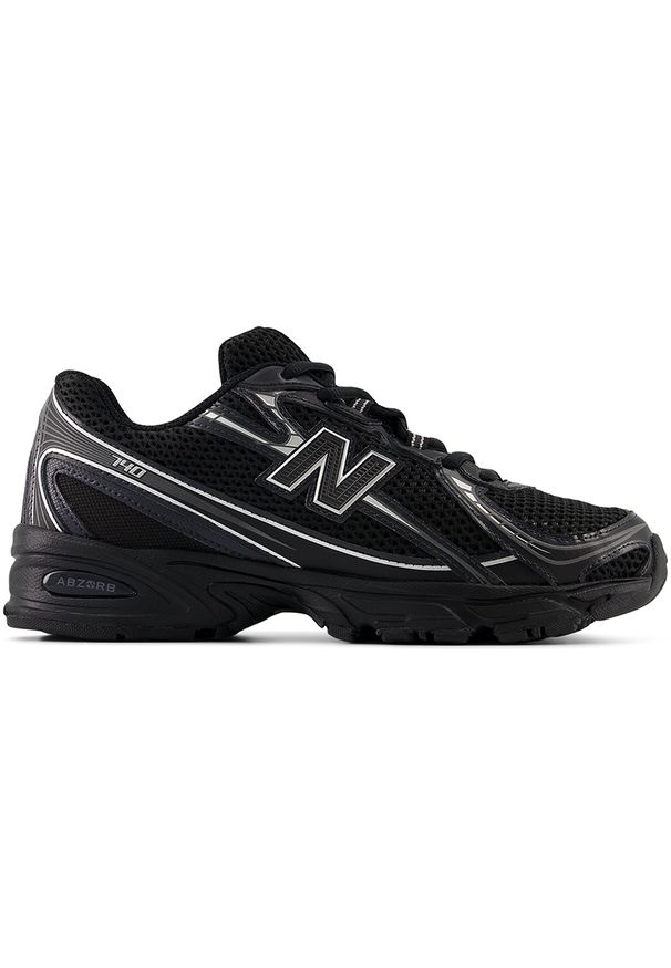 Buty unisex New Balance U740BM2 – czarne. Kolor: czarny. Materiał: materiał, syntetyk. Szerokość cholewki: normalna. Sezon: lato. Sport: turystyka piesza
