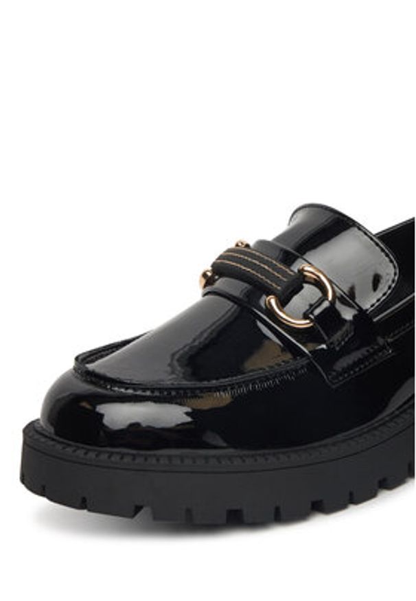 DeeZee Loafersy 23038T235 Czarny. Kolor: czarny. Materiał: materiał, syntetyk