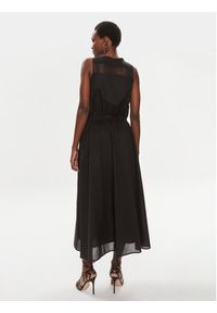 Pinko Sukienka codzienna Beginners 103740 A1XN Czarny Relaxed Fit. Okazja: na co dzień. Kolor: czarny. Materiał: bawełna. Typ sukienki: proste. Styl: casual