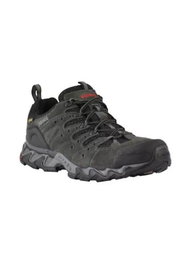 MEINDL - Buty trekkingowe męskie Meindl Portland Gtx. Zapięcie: sznurówki. Kolor: czarny. Materiał: materiał. Szerokość cholewki: normalna