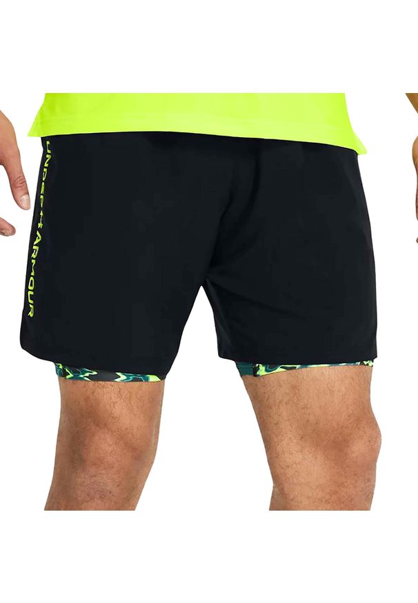 Szorty Under Armour Ua Woven Wdmk Shorts Dorosłych. Kolor: czarny. Materiał: poliester