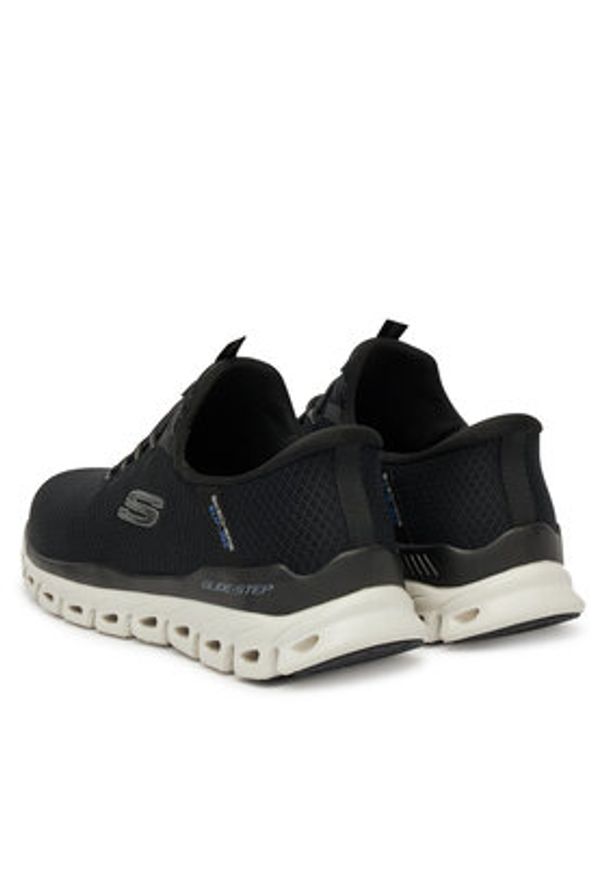 skechers - Skechers Sneakersy Glide-Step-Noxus 233010/BLK Czarny. Kolor: czarny. Materiał: materiał