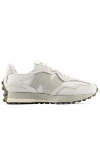 Buty unisex New Balance U327W2L5 - białe. Okazja: na co dzień. Zapięcie: sznurówki. Kolor: biały. Materiał: materiał, zamsz, syntetyk, guma, skóra. Szerokość cholewki: normalna #1