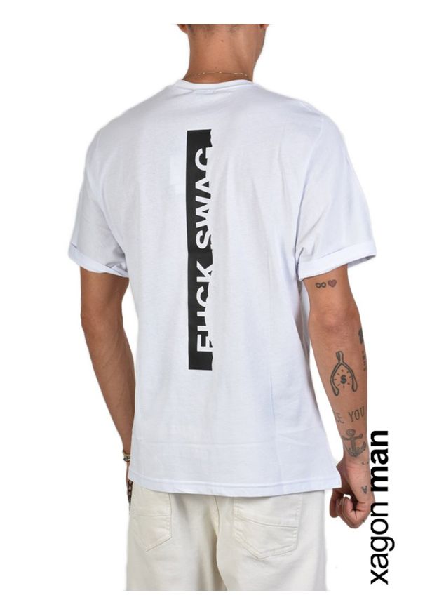 Xagon Man T-Shirt | A20082J30064 | Mężczyzna | Biały. Okazja: na co dzień. Kolor: biały. Materiał: bawełna. Wzór: nadruk. Styl: casual