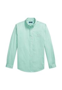 Polo Ralph Lauren Koszula 710B20512008 Zielony Custom Fit. Typ kołnierza: polo. Kolor: zielony. Materiał: bawełna #3