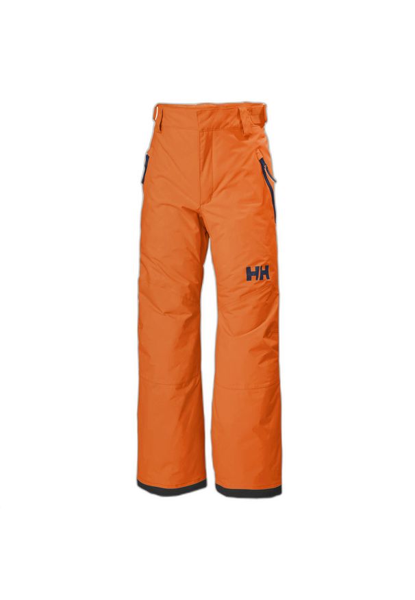 Legendarny dziecięcy spodnie narciarskie Helly Hansen. Kolor: pomarańczowy. Sezon: zima. Sport: narciarstwo