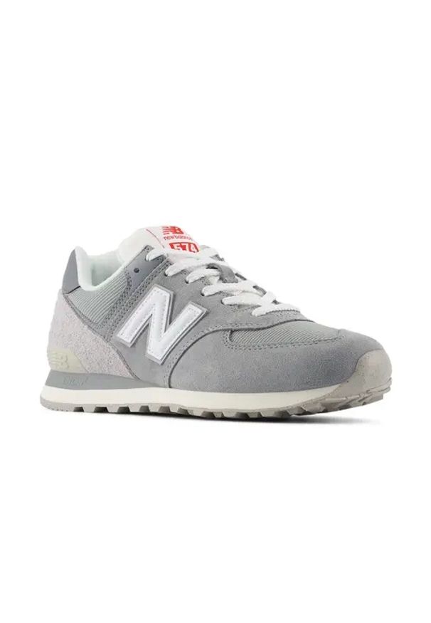 Sneakersy męskie New Balance U574BKR. Okazja: na co dzień, do pracy, na spacer. Kolor: szary. Model: New Balance 574. Sport: turystyka piesza