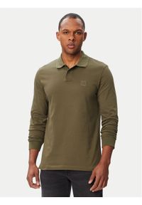 BOSS Polo Passerby 50507704 Zielony ciemny Slim Fit. Typ kołnierza: polo. Kolor: zielony. Materiał: bawełna #1