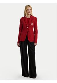 Lauren Ralph Lauren - LAUREN RALPH LAUREN Marynarka 200797305026 Czerwony Slim Fit. Kolor: czerwony. Materiał: bawełna #3