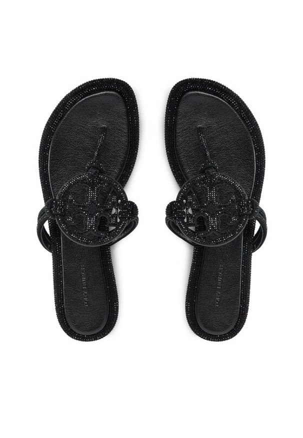 Tory Burch Japonki Miller 152177 Czarny. Kolor: czarny. Materiał: skóra