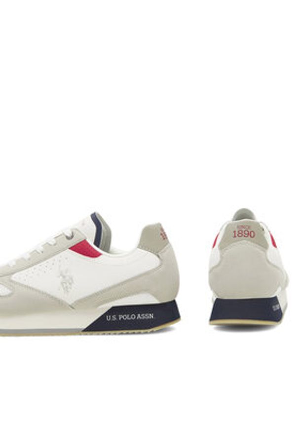 U.S. Polo Assn. Sneakersy NOBIL003G Biały. Kolor: biały. Materiał: syntetyk