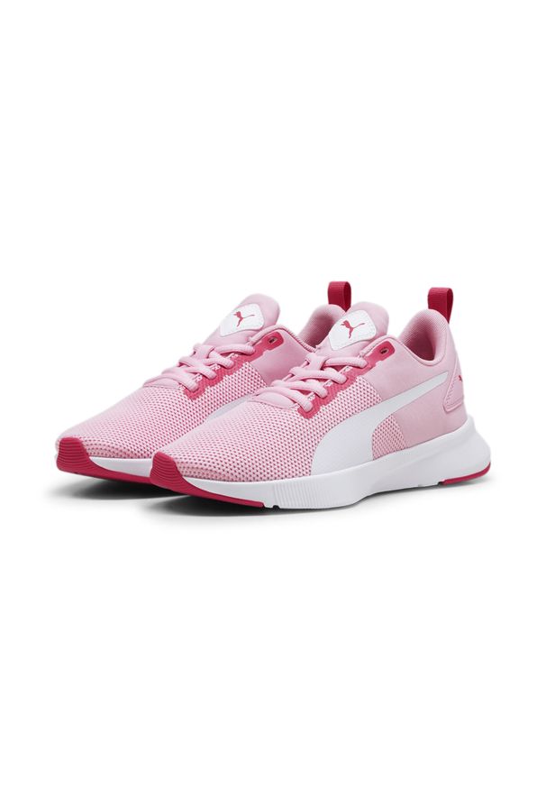 Buty do chodzenia dla dzieci Puma Flyer Runner Jr. Kolor: fioletowy, biały, różowy, wielokolorowy. Materiał: materiał, syntetyk. Sport: turystyka piesza