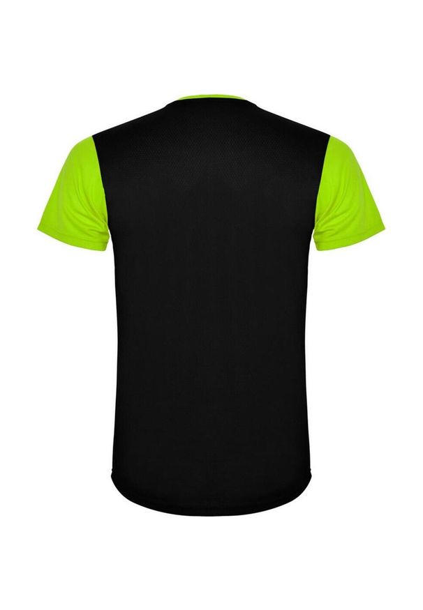 ROLY - Koszulka Sportowa Z Krótkim Rękawem Dla Dorosłych Unisex Detroit. Kolor: czarny, wielokolorowy, zielony. Długość rękawa: krótki rękaw. Długość: krótkie. Sport: turystyka piesza