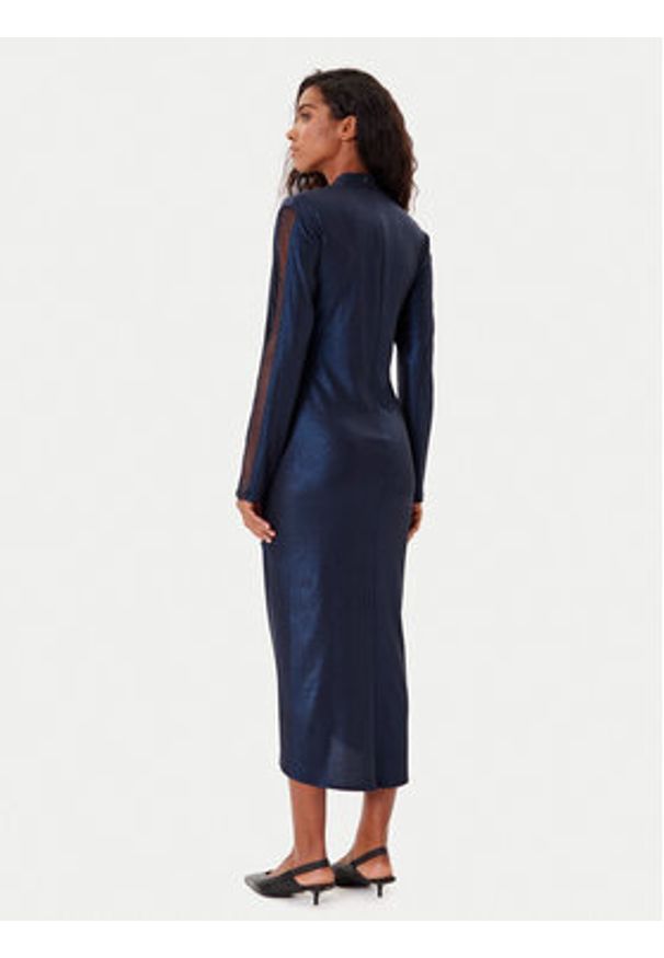 Joseph Ribkoff Sukienka koktajlowa 253742 Granatowy Slim Fit. Kolor: niebieski. Materiał: syntetyk. Styl: wizytowy