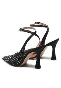 Pinko - PINKO Sandały Basilico Sligback AL 22-23 BLKS1 1H2138 A074 Czarny. Kolor: czarny. Materiał: materiał #4