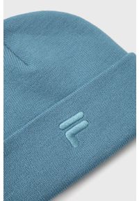 Fila czapka z grubej dzianiny. Kolor: niebieski. Materiał: dzianina #2