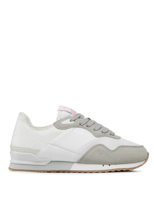 Pepe Jeans Sneakersy London W Troy PLS31466 Biały. Kolor: biały. Materiał: materiał