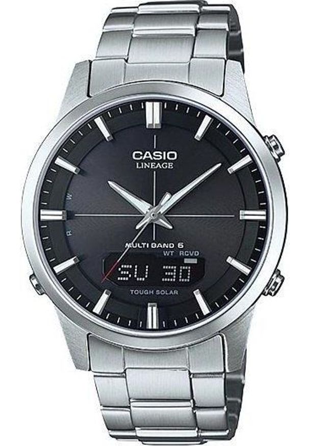 Zegarek Casio LCW-M170D-1AER męski srebrny. Kolor: srebrny