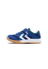 Buty do chodzenia dla dzieci Hummel Multiplay Stable Vc. Zapięcie: rzepy. Kolor: niebieski. Materiał: materiał, syntetyk, tkanina. Szerokość cholewki: normalna. Sport: turystyka piesza