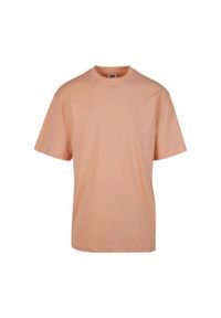 Urban Classics - Koszulka Męska Taliowana Gładka Organiczna. Kolor: pomarańczowy. Wzór: gładki. Sport: turystyka piesza #1