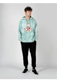 Guess X Brandalised Bluza "Leon Bunny" | M3RQ60KBCE0 | Mężczyzna | Zielony. Okazja: na co dzień. Kolor: zielony. Materiał: bawełna, poliester. Wzór: nadruk. Styl: casual, elegancki