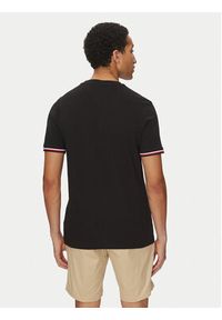TOMMY HILFIGER - Tommy Hilfiger T-Shirt Global Stripe MW0MW38630 Czarny Regular Fit. Kolor: czarny. Materiał: bawełna