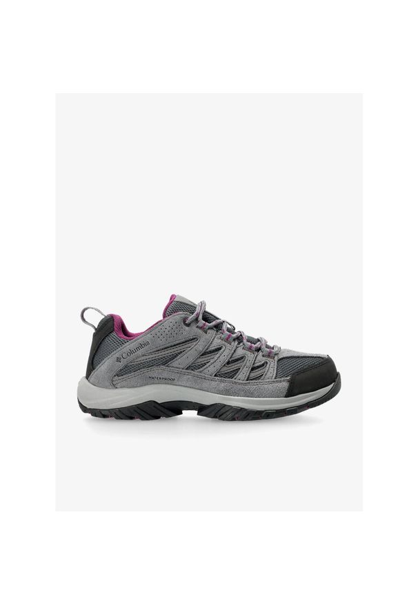 columbia - Buty turystyczne damskie Columbia Crestwood Waterproof. Kolor: szary. Styl: sportowy