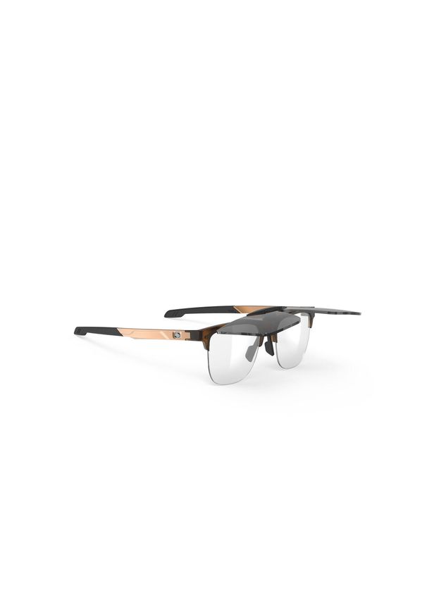 Okulary Rudy Project INKAS FLIP UP XL HALF RIM SHAPE B DEMI TURTLE SMOKE BLACK. Kolor: brązowy. Sport: turystyka piesza
