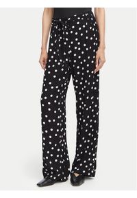 Vero Moda Spodnie materiałowe Elisa 10347961 Czarny Loose Fit. Kolor: czarny. Materiał: wiskoza #1