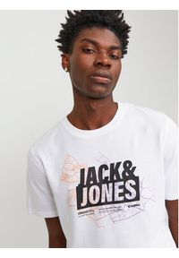 Jack & Jones - Jack&Jones T-Shirt Map Logo 12252376 Biały Standard Fit. Kolor: biały. Materiał: bawełna #4