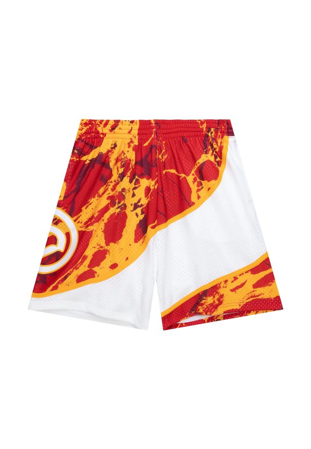Mitchell & Ness - Szorty Atlanta Hawks NBA Team Marble Swingman 1986. Kolor: czerwony. Sport: koszykówka