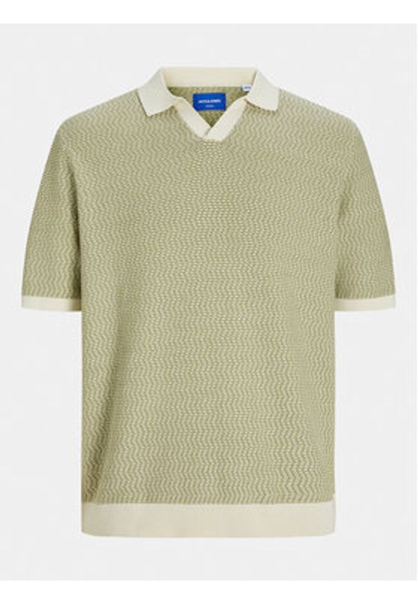 Jack & Jones - Jack&Jones Polo Jormykonos 12255950 Zielony Regular Fit. Typ kołnierza: polo. Kolor: zielony. Materiał: bawełna
