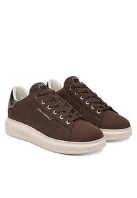 Karl Lagerfeld - KARL LAGERFELD Sneakersy Kapri KL52547K Brązowy. Kolor: brązowy. Materiał: skóra, nubuk #6