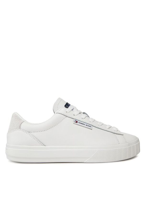 Tommy Jeans Sneakersy Tjw Cupsole Sneaker Ess EN0EN02508 Biały. Kolor: biały. Materiał: skóra