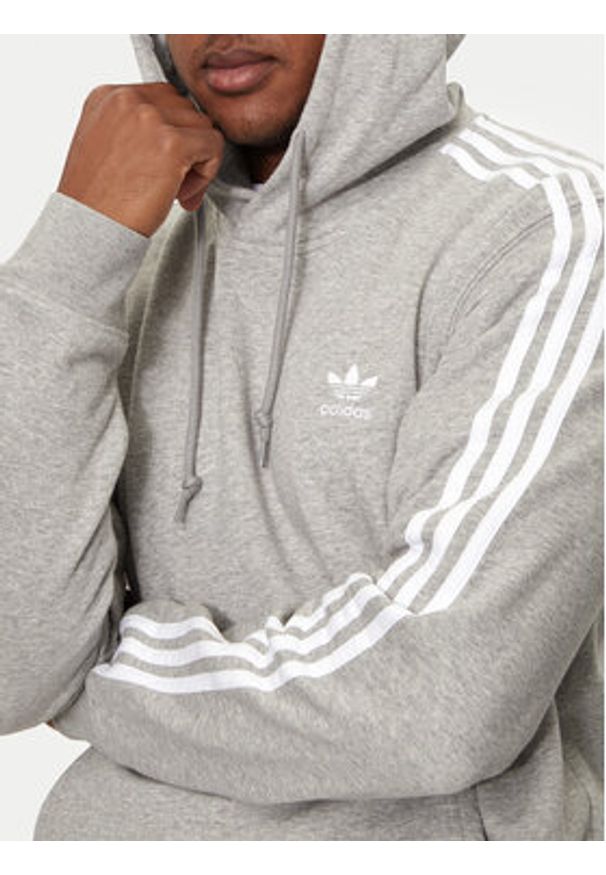 Adidas - adidas Bluza adicolor Classics 3-Stripes IL2496 Szary Regular Fit. Kolor: szary. Materiał: bawełna
