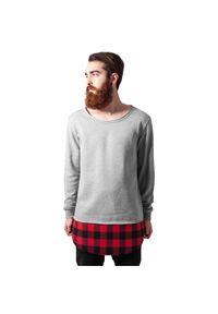 Urban Classics - Koszulka Urban Classic z długim dołem flanelowym. Kolor: czarny, szary, wielokolorowy. Długość: długie #1