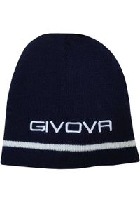 Givova - Czapka Z Haftowanym Logo Zuccotto. Kolor: niebieski. Wzór: haft