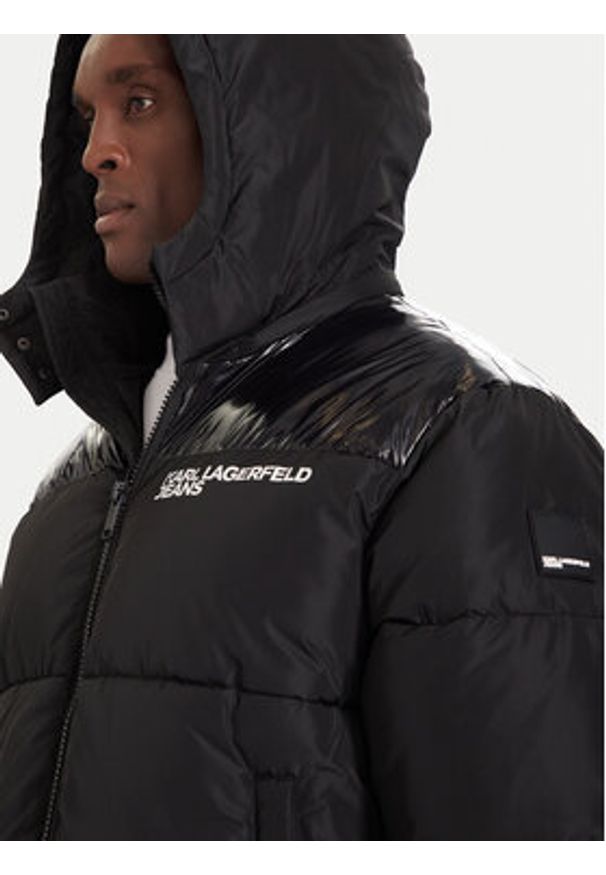 Karl Lagerfeld Jeans Kurtka zimowa A4M15031 Czarny Regular Fit. Kolor: czarny. Materiał: syntetyk. Sezon: zima