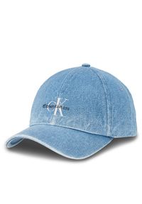 Calvin Klein Czapka z daszkiem Denim K60K611979 Niebieski. Kolor: niebieski. Materiał: bawełna
