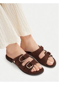 U.S. Polo Assn. Klapki EO-KATYA001W/6S1 Brązowy. Kolor: brązowy. Materiał: skóra, zamsz #4