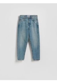 Reserved - Jeansy mom fit - niebieski. Kolor: niebieski