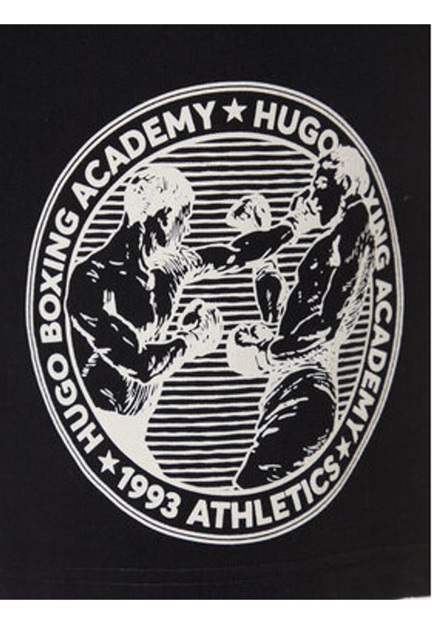 Hugo - HUGO Szorty sportowe Dubox 50542413 Czarny Regular Fit. Kolor: czarny. Materiał: bawełna. Styl: sportowy